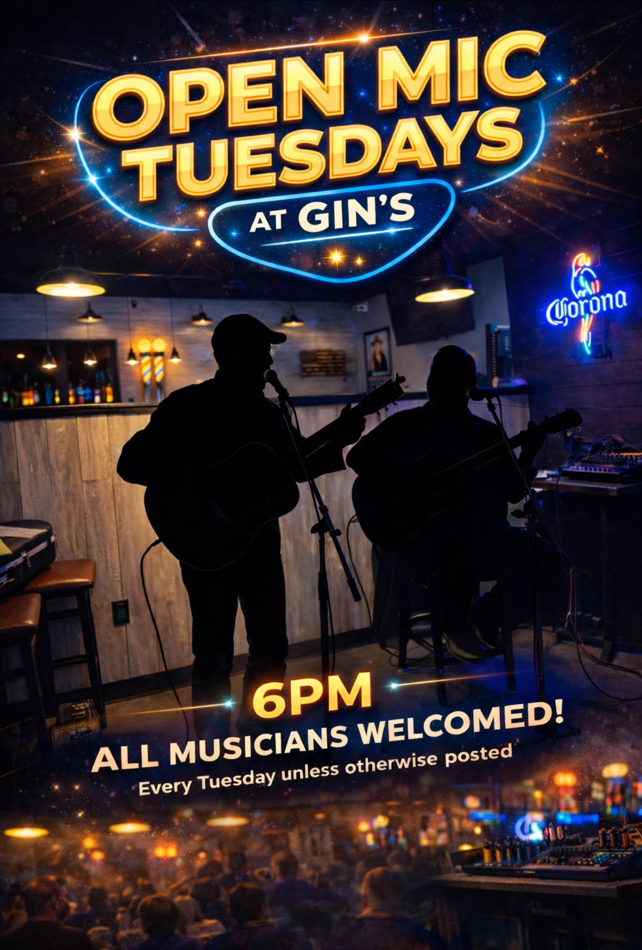 TUESDAY OPEN MIC!!
